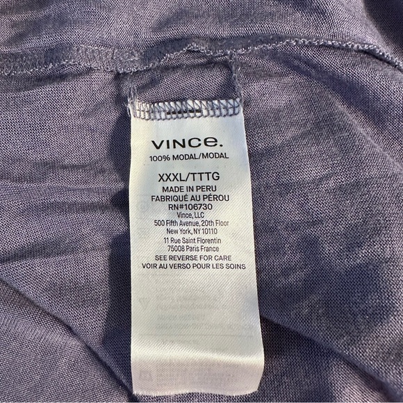 Vince Long Sleeve Knit Relaxed Crew Neck T-Shirt size XXXL Modal NWT - Picture 11 of 13